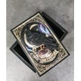 thumbnail image 1 of Mystic Raven Crow Crescent Moon Wicca Divination Ornate Tarot Cards Trinket Box, 1 of 9