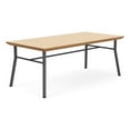thumbnail image 1 of Mystic Reception Waiting 20x40" Wood Coffee Table / Charcoal Steel / Natural, 1 of 5