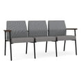 thumbnail image 1 of Mystic Reception Waiting 3-Seat Tandem Seating / Black Steel / Gray / Gray, 1 of 5