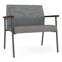 Mystic Reception Waiting Bariatric Chair / Charcoal Steel / Gray / Gray