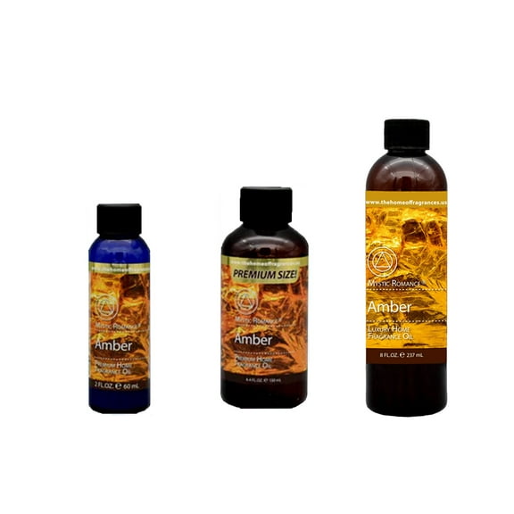 Mystic Romance Premium Home Fragrance Oil Scent AMBER SET 8FL+ 4FL+2FL.OZ 427 ML