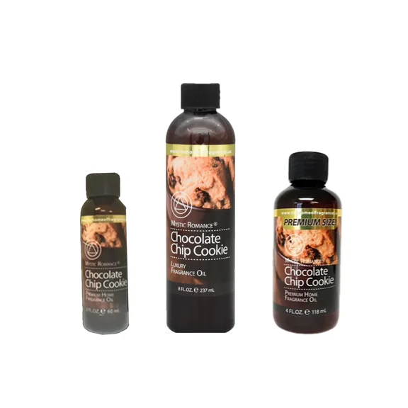 Mystic Romance Premium Home Fragrance Oil Scent CHOCOLATE CHIP COOKIE SET 8FL+ 4FL+2FL.OZ 427 ML