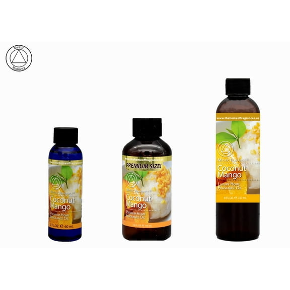 Mystic Romance Premium Home Fragrance Oil Scent COCONUT MANGOS SET 8FL+ 4FL+2FL.OZ 427 ML
