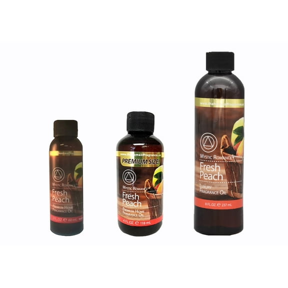 Mystic Romance Premium Home Fragrance Oil Scent FRESH PEACH SET 8FL+ 4FL+2FL.OZ 427 ML