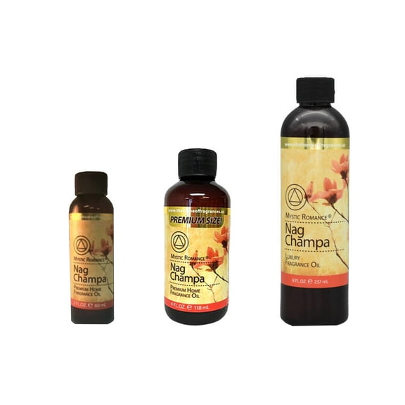 Mystic Romance Premium Home Fragrance Oil Scent NAG CHAMPA SET 8FL+ 4FL+2FL.OZ 427 ML