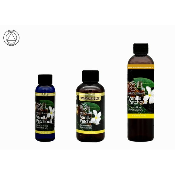 Mystic Romance Premium Home Fragrance Oil Scent VANILLA PATCHOULI SET 8FL+ 4FL+2FL.OZ 427 ML
