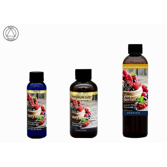 Mystic Romance Premium Home Fragrance Oil Scent VERY BERRIES SET 8FL+ 4FL+2FL.OZ 427 ML