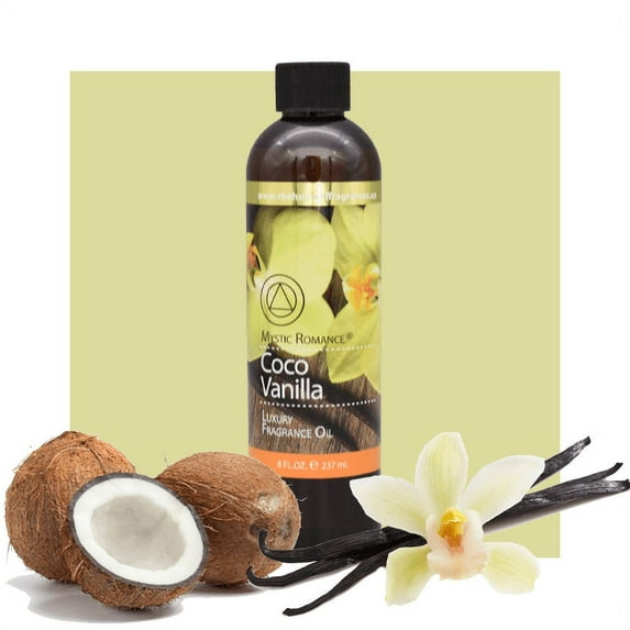 Mystic Romance Premium Home Fragrance Oil Scent: Coco Vanilla 2 fl. oz (60 ml)