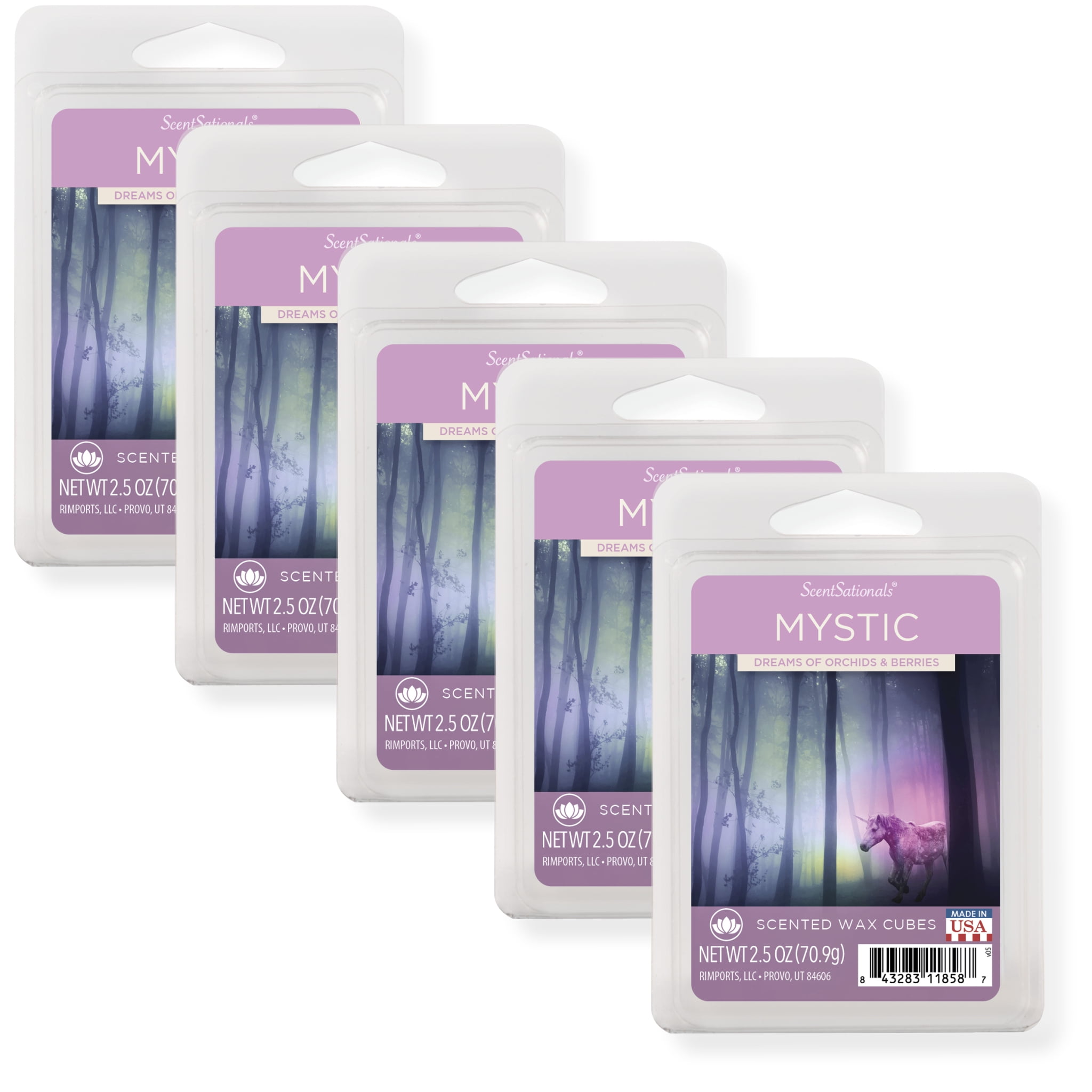 Mystic Scented Wax Melts, ScentSationals, 2.5 oz (5-Pack)