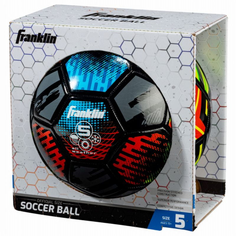 Mystic Series Size 5 Soccer Ball. Precision stitched to official size, Each
