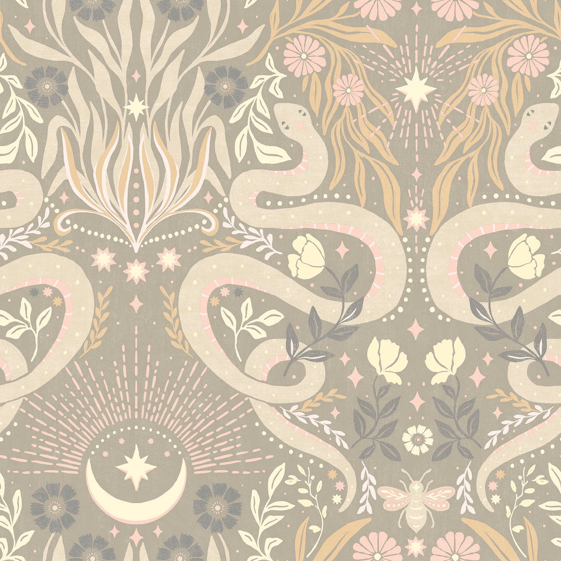 Mystic Serpent Peel & Stick Wallpaper