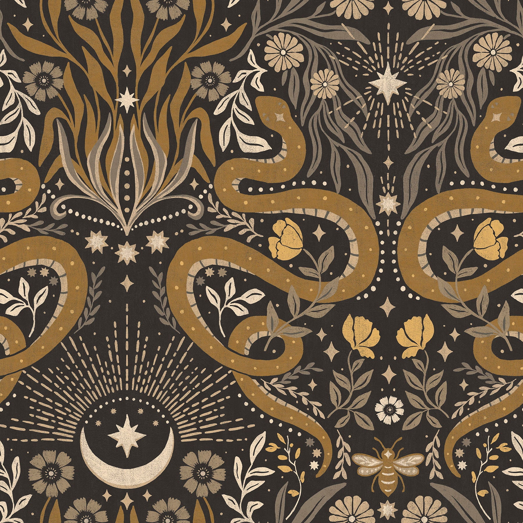 Mystic Serpent Peel & Stick Wallpaper
