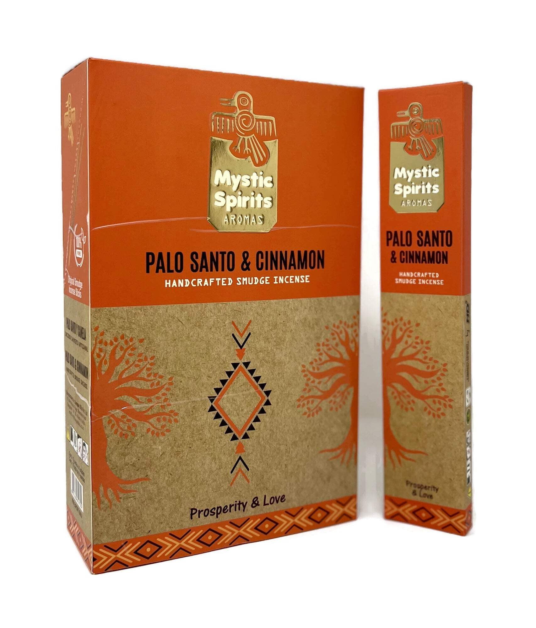 Mystic Spirits Aroma - Palo Santo  Cinnamon Handcrafted Smudge Incense Sticks