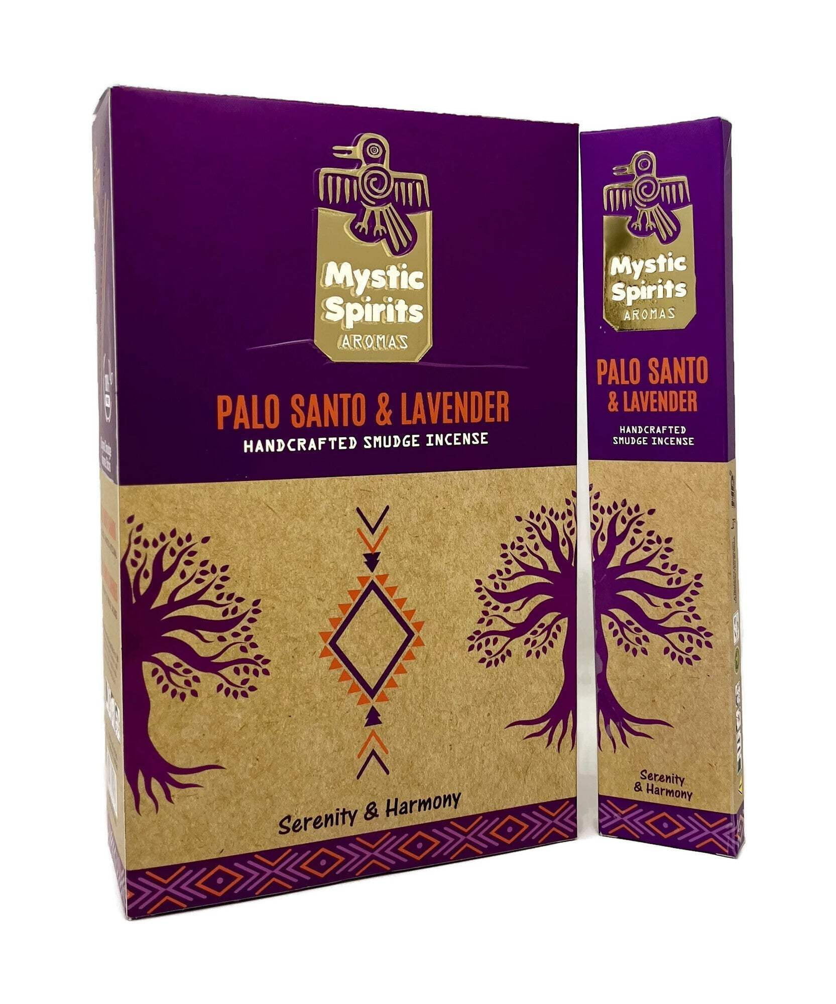Mystic Spirits Aroma Handcrafted Smudge Incense Sticks | Palo Santo  Lavender (96 Sticks)