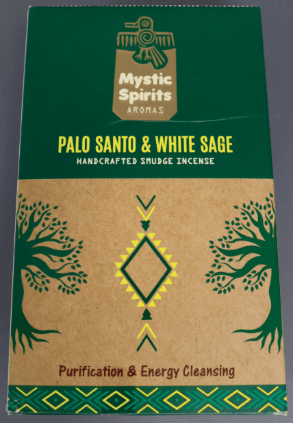 Mystic Spirits Aroma - Palo Santo  White Sage Handcrafted Smudge Incense Sticks