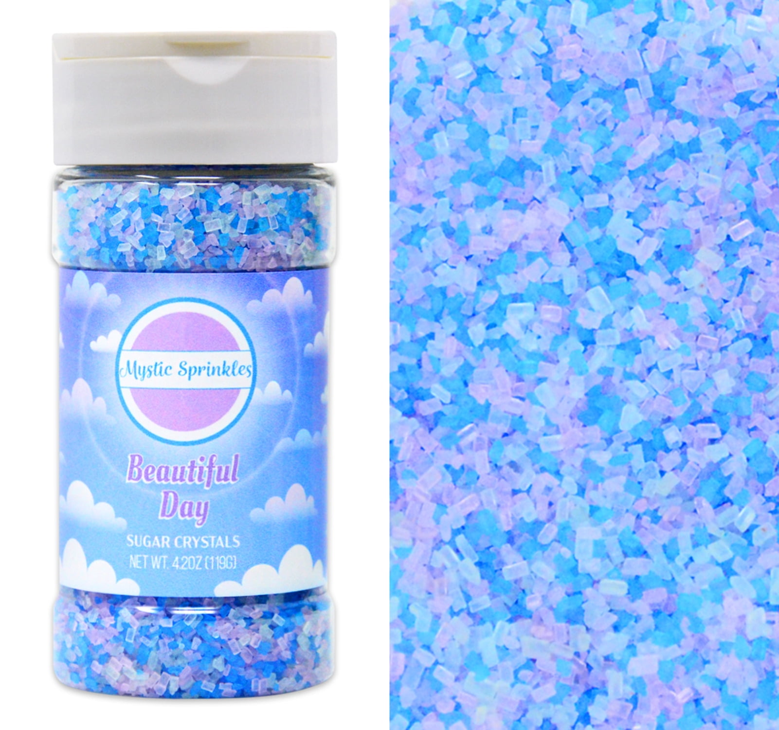 Mystic Sprinkles Beautiful Day Sugar Crystals 4.2 oz Bottle