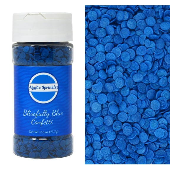Mystic Sprinkles Blissfully Blue Confetti 2.6 Ounce Bottle