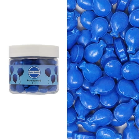 Mystic Sprinkles Candy Shapes Blue Balloons 2oz