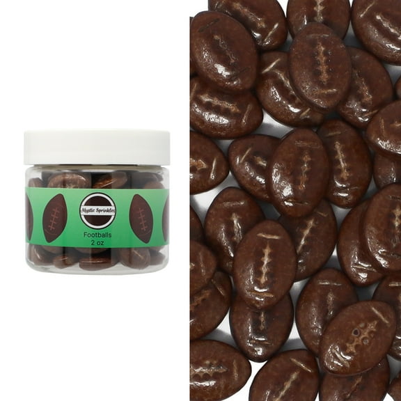 Mystic Sprinkles Candy Shapes Footballs 2oz