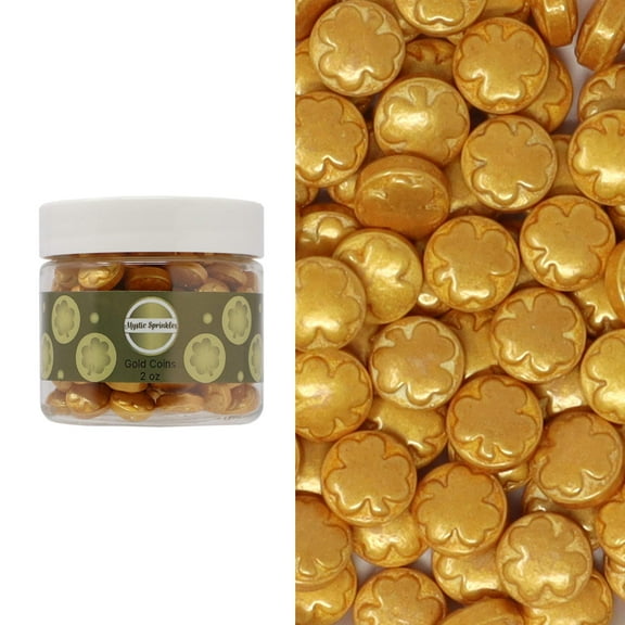 Mystic Sprinkles Candy Shapes Gold Coins 2oz