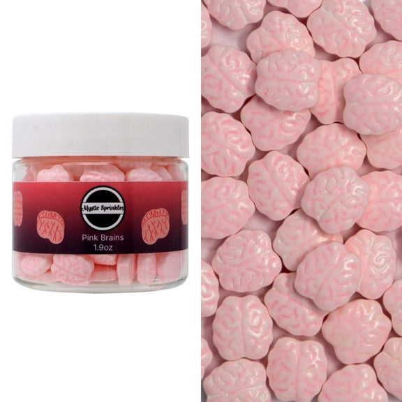 Mystic Sprinkles Candy Shapes Pink Brains 1.9oz
