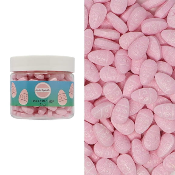 Mystic Sprinkles Candy Shapes Pink Easter Eggs 2oz