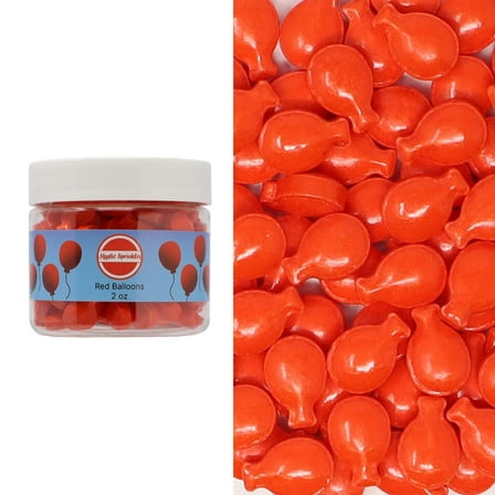 Mystic Sprinkles Candy Shapes Red Balloons 2oz