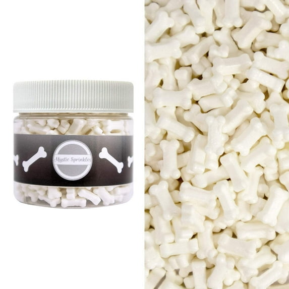 Mystic Sprinkles Candy Shapes White Bones 1.8oz
