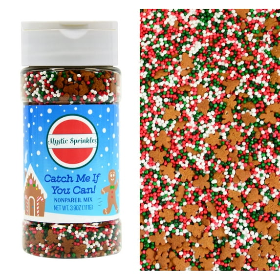 Mystic Sprinkles Catch Me If You Can! Nonpareil Sprinkle Mix 3.9 Ounce Bottle
