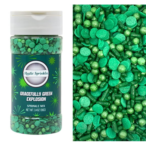 Mystic Sprinkles Gracefully Green Sprinkle Explosion 3.4oz