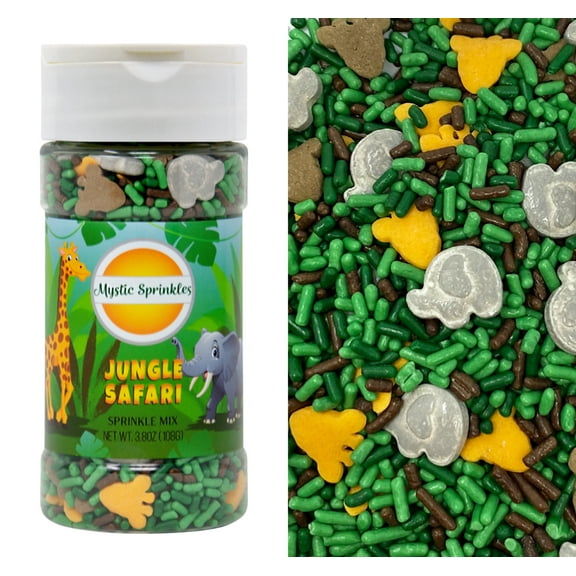 Mystic Sprinkles Jungle Safari Sprinkle Mix 3.8 oz