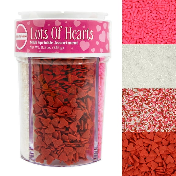 Mystic Sprinkles Lot's of Hearts Midi Sprinkle Assortment 5.6oz