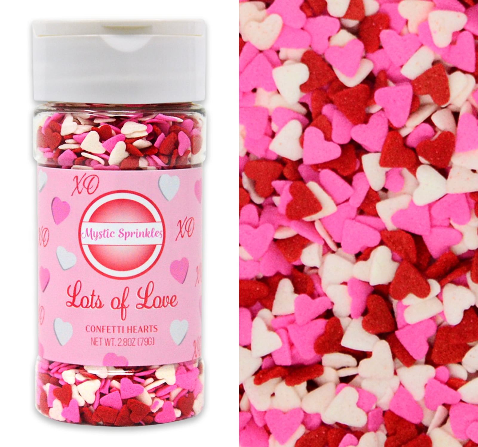 Mystic Sprinkles Lots Of Love Confetti Hearts 2.8 oz.