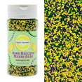 thumbnail image 1 of Mystic Sprinkles Mardi Gras King Bacchus Nonpareil Mix 4.3 Ounce Bottle, 1 of 6