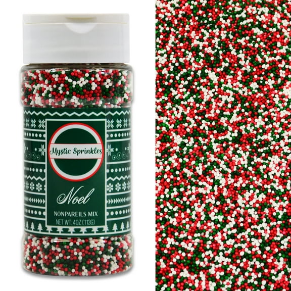Mystic Sprinkles Noel Mix Nonpareils 4 oz
