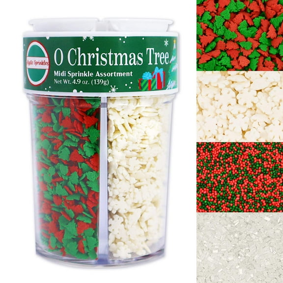 Mystic Sprinkles O Christmas Tree Midi Sprinkle Assortment 4.9oz
