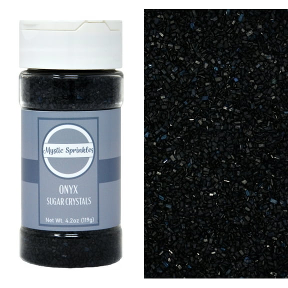Mystic Sprinkles Onyx - Black Sugar Crystals 4.2 oz.