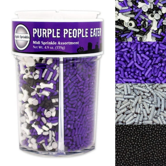 Mystic Sprinkles Purple People Eater Midi Sprinkle Assortment 4.9oz