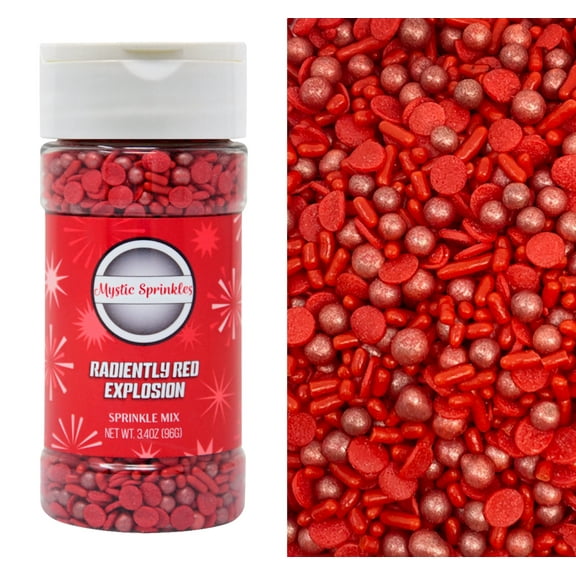Mystic Sprinkles Radiantly Red Sprinkle Explosion 3.4 oz