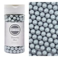 thumbnail image 1 of Mystic Sprinkles Shimmering Silver 6mm Sugar Pearls 3.6 oz., 1 of 5