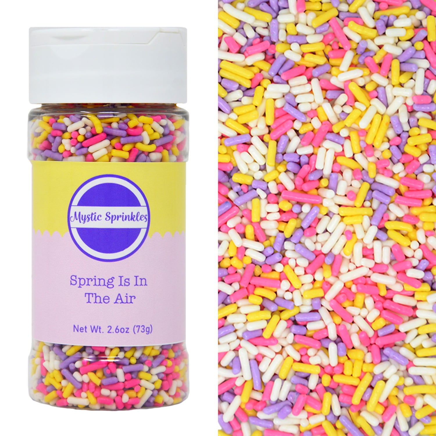 Mystic Sprinkles Spring Is In The Air Jimmies Sprinkle Mix 3 Ounce Bottle