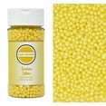 thumbnail image 1 of Mystic Sprinkles Sunshine Yellow 4mm Sugar Pearls 4 oz., 1 of 3