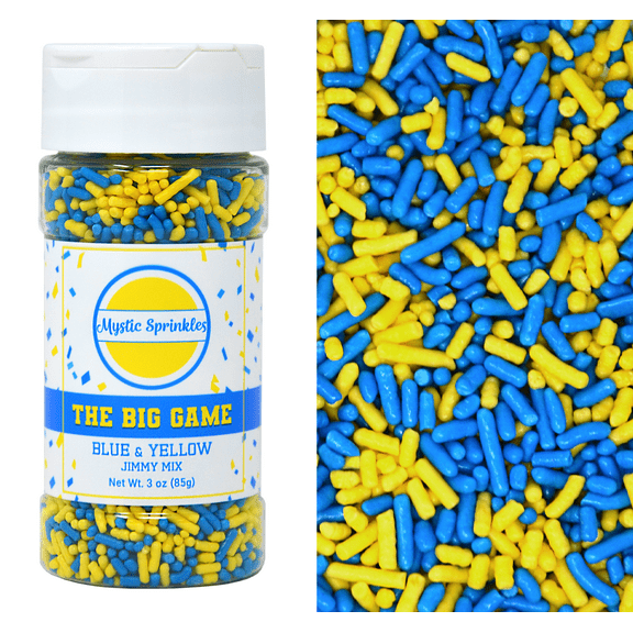 Mystic Sprinkles The Big Game: Blue & Yellow Jimmy Mix 3 oz.