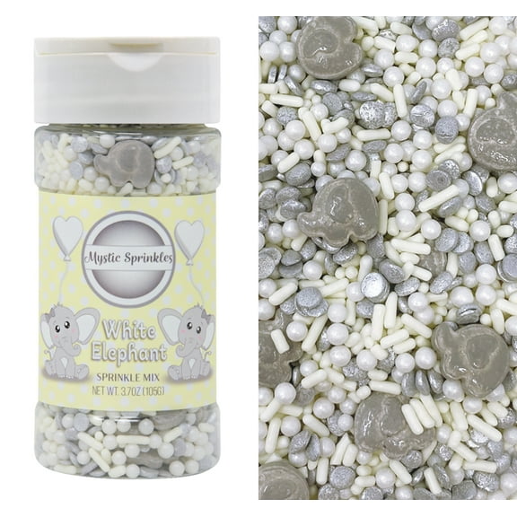 Mystic Sprinkles White Elephant Sprinkle Mix 3.7 oz