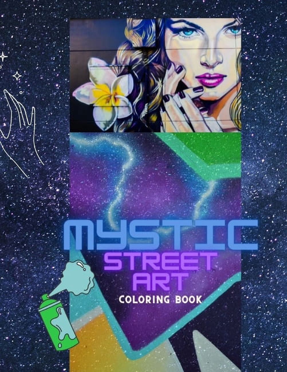Mystic Street Art Coloring Book (Paperback)