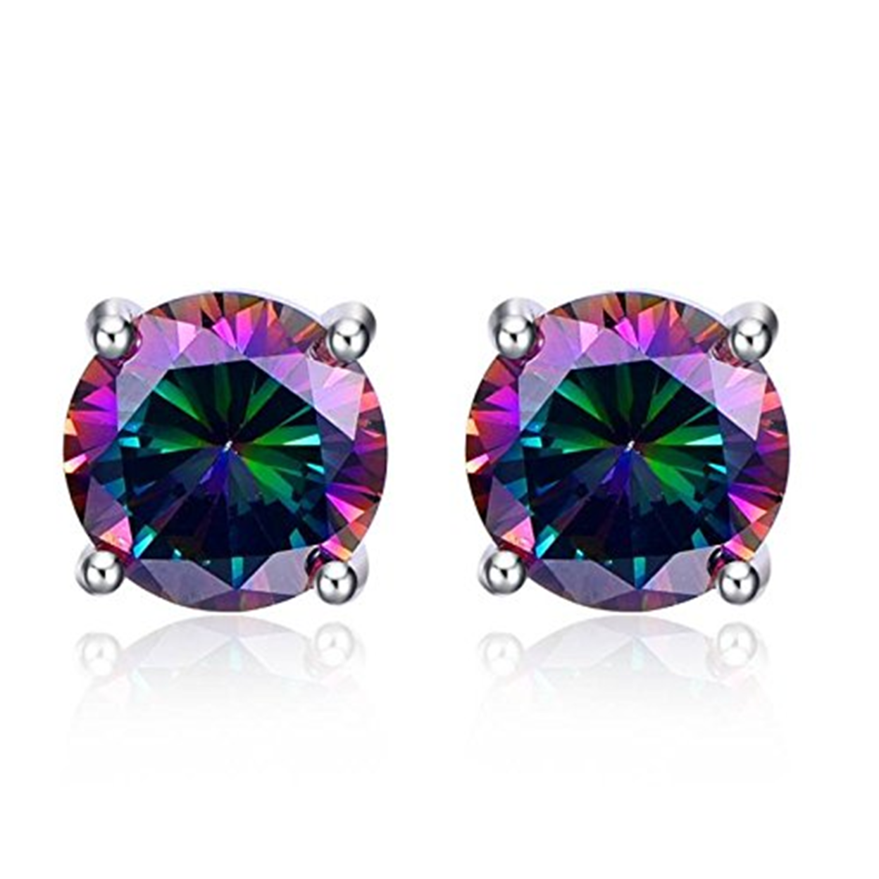 Mystic topaz studs online