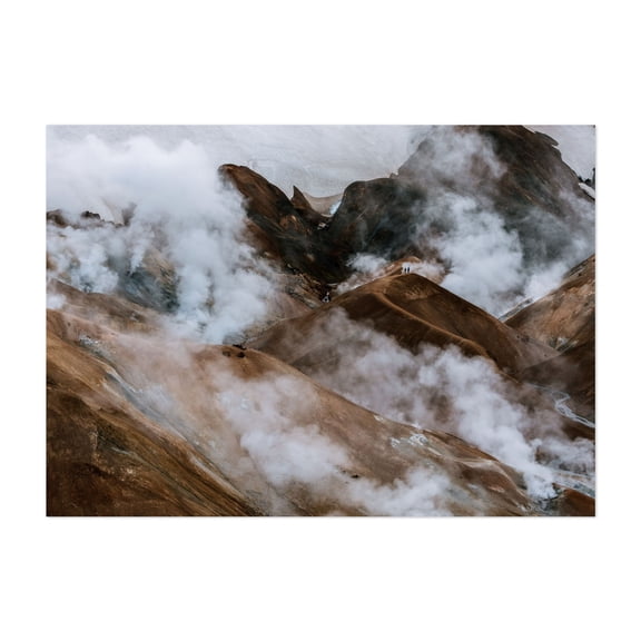 Mystic Trails 01 - Hrunamannahreppur Iceland Photography Landscape Mountain Nature Wilderness Scenic Desert Unframed Wall Art Print 4 x 6 inches