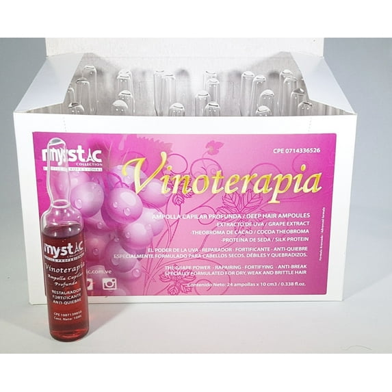 Mystic Vinoterapia Deep Hair Ampoules Hair-Strand Rebuilder 24 Ampollas X 10 cm3 / 0.338 fl. oz