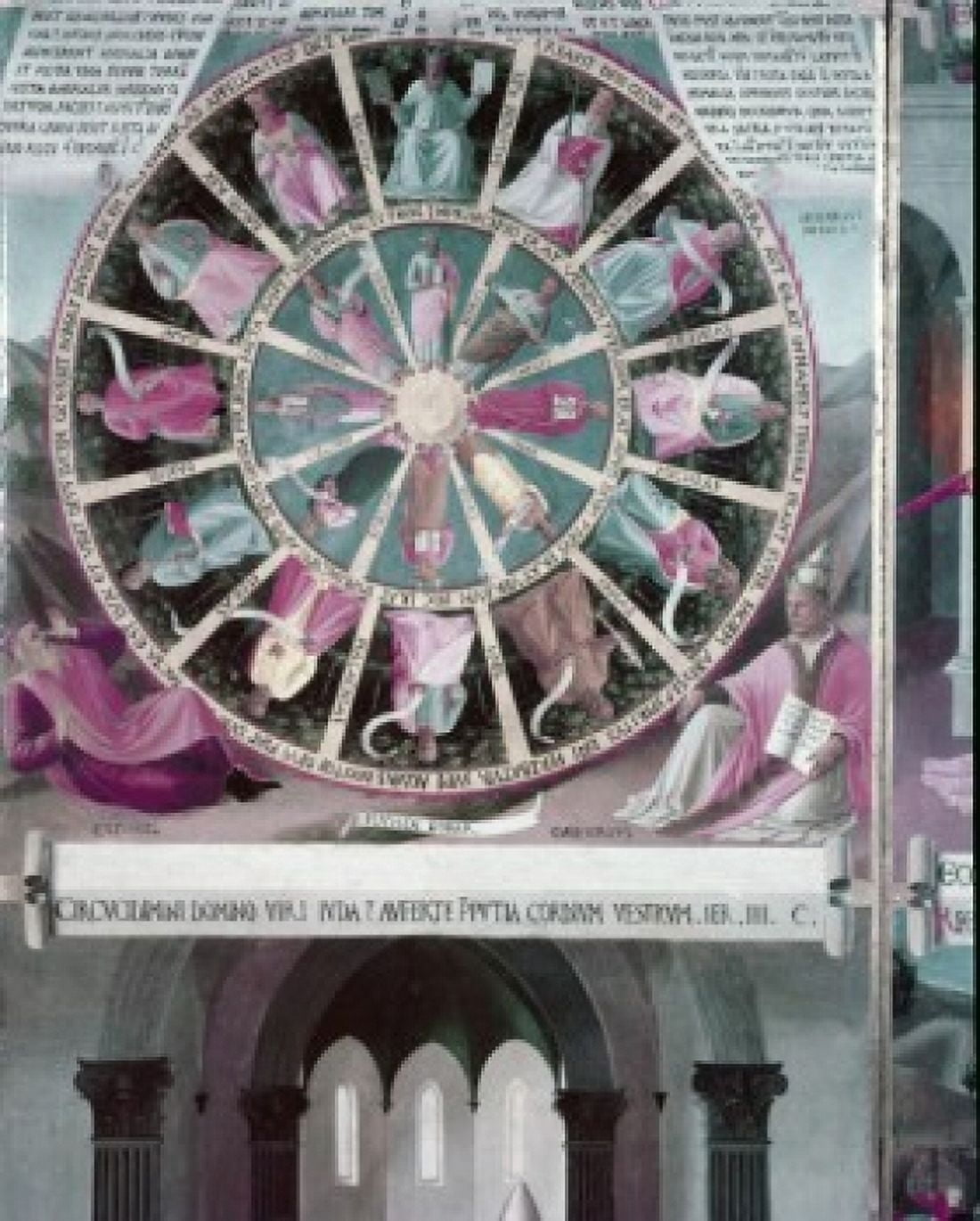 Mystic Wheel by Fra Angelico fresco 1400-1455 Italy Florence Museo di San Marco Canvas Art - Fra Angelico (18 x 24)