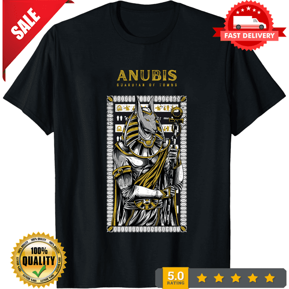 Mystical Anubis T-shirt, Egyptian Mythology Clothing, Unisex Anubis T-shirt, Symbolic Anubis T-shirt, LIMITED EDITION-TH63440